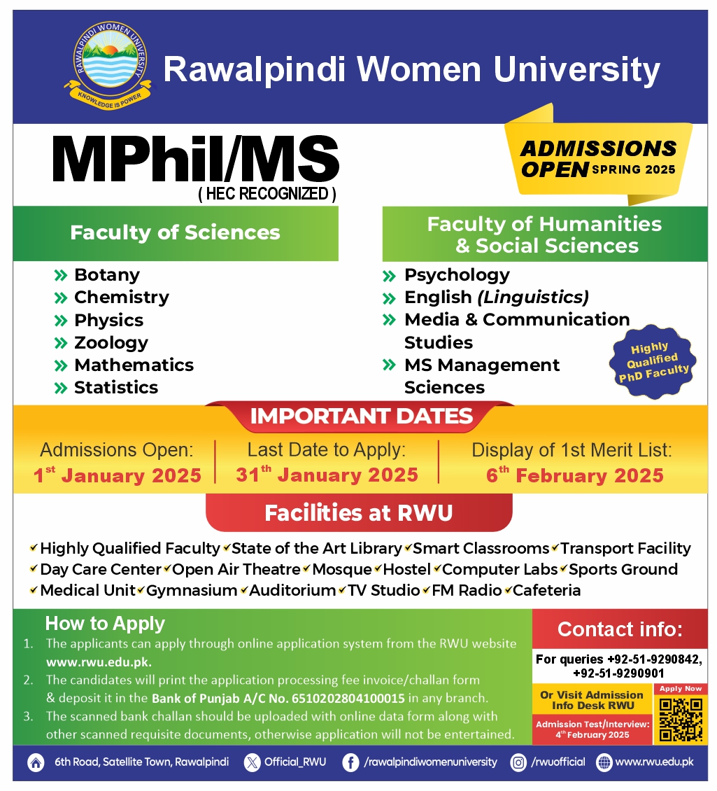 Admission Spring 2025 RWU