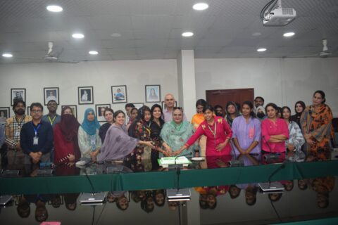 Rawalpindi Women University Marks National Minorities Day with Cake-Cutting Ceremony
